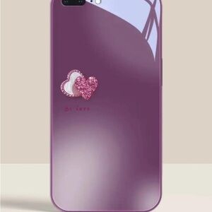 Purple Heart-Embellished Smartphone Case